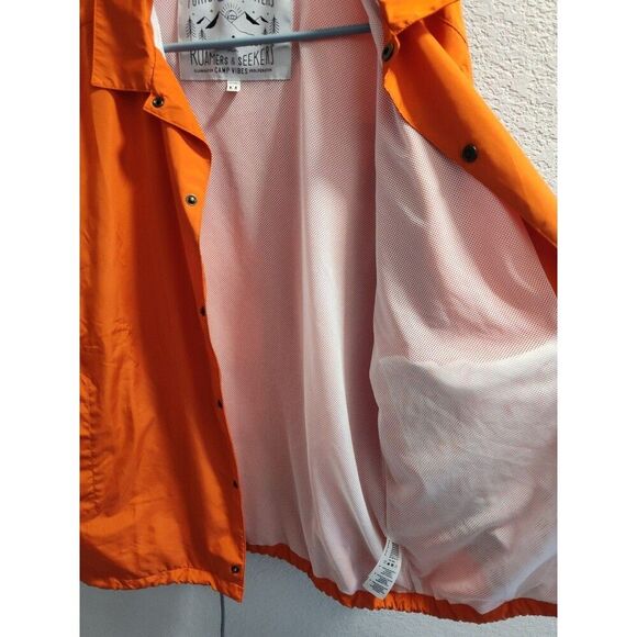 Poler Brands Purveyors & Outfitters Roamers & Seekers Camp Vibes Orange Jacket M - Picture 4 of 4